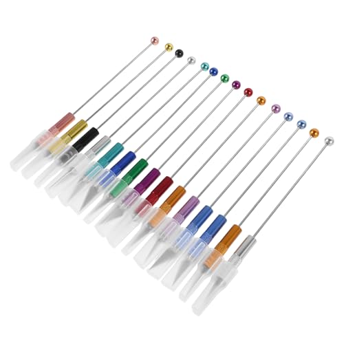 Kit de perlage DIY HEALSOPTHY avec 15 tiges perlées en métal pour la création de bijoux artisanaux