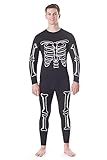 Rocky Thermal Underwear Men Long Johns Men Thermals Top Bottom Set Shirt Pants Men's Base Layer Insulated Under Wear Mens Thermal Set Extreme Cold Weather Winter Ski (Skeleton Design/Large)
