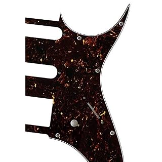 Pickguard personnalisé pour guitare Ibanez RG40 HSS Style (4 plis marron tortue) - Les Beatles, Paul McCartney, John Lennon, RIngo Starr, George Harrison Pickguard personnalisé pour guitare Ibanez RG40 HSS Style (4 plis marron tortue) – Image 2
