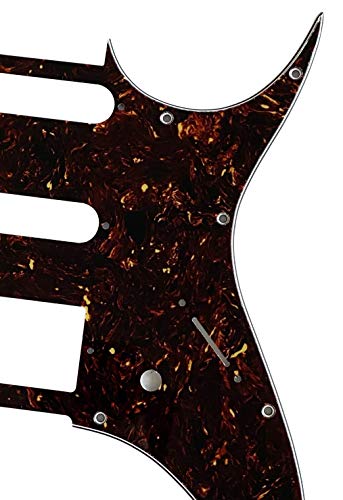 Pickguard personnalisé pour guitare Ibanez RG40 HSS Style (4 plis marron tortue) - Les Beatles, Paul McCartney, John Lennon, RIngo Starr, George Harrison Pickguard personnalisé pour guitare Ibanez RG40 HSS Style (4 plis marron tortue) – Image 3