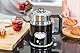 Russell Hobbs Wasserkocher [1,7l, 2400W] Retro Schwarz & polierter Edelstahl (Schnellkochfunktion, Wassertemperaturanzeige im Retrodesign, außenliegende Wasserstandsanzeige) Vintage Teekocher 21671-70