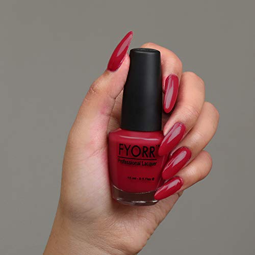 Image of Cranberry Professional Nail Polish | Long Lasting, Quick Dry, Chip Resistant, High Shine Nail Paint | Smooth & Easy Application, Vibrant Trendy Shades for Women & Girls Party Daily Use 15ml