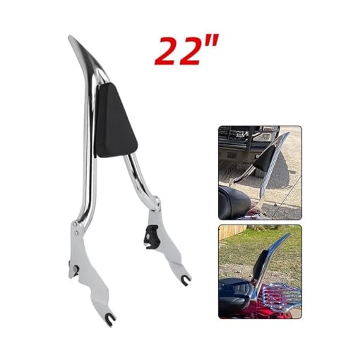 Dossier passager amovible de qualité premium chromé pour Electra Glide 09-22