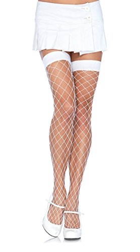 Leg Avenue Women's Fence Fishnet Thigh Highs
