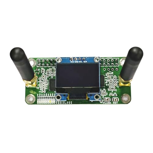 Image of AURSINC Mini MMDVM Duplex Hotspot Board with Antenna, UHF (433-900MHz) VHF (144-146MHz) Dual Band, Supports P25 DMR YSF DSTAR NXDN POCSAG, Compatible with Raspberry Pi-Zero W /3 /3B /3B+ /4 (with OLED)