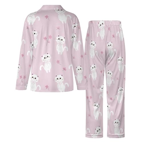 Custom Face Pajamas, Personalized Matching Pajamas Set for Women Men, Customized V-Neck Button Down Sleepwear Gifts4