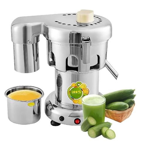 Image of Centrifugal Juicer, 370W Stainless Steel Heavy Duty Juicer for Fruits and Vegetables, 2800 RPM Industrial Grade Juice Extractor - Efficient and Powerful Performance