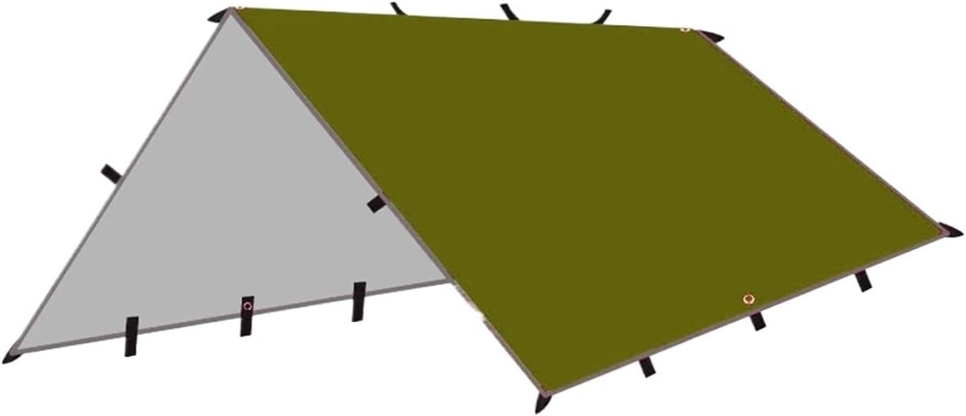 Waterproof Tent Tarp 19 Hang Points Survival Outdoor Camping Tactical Sun Shelter(Only tarp cloth)