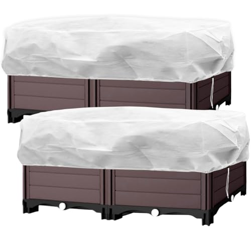 LINSOCLE 2PCS Funda para Plantas, Plantas Cubierta Protección Invierno, Cubre Plantas Invierno, Se Utiliza para la Protección de Plantas contra el Frío/Congelación/Viento y Nieve