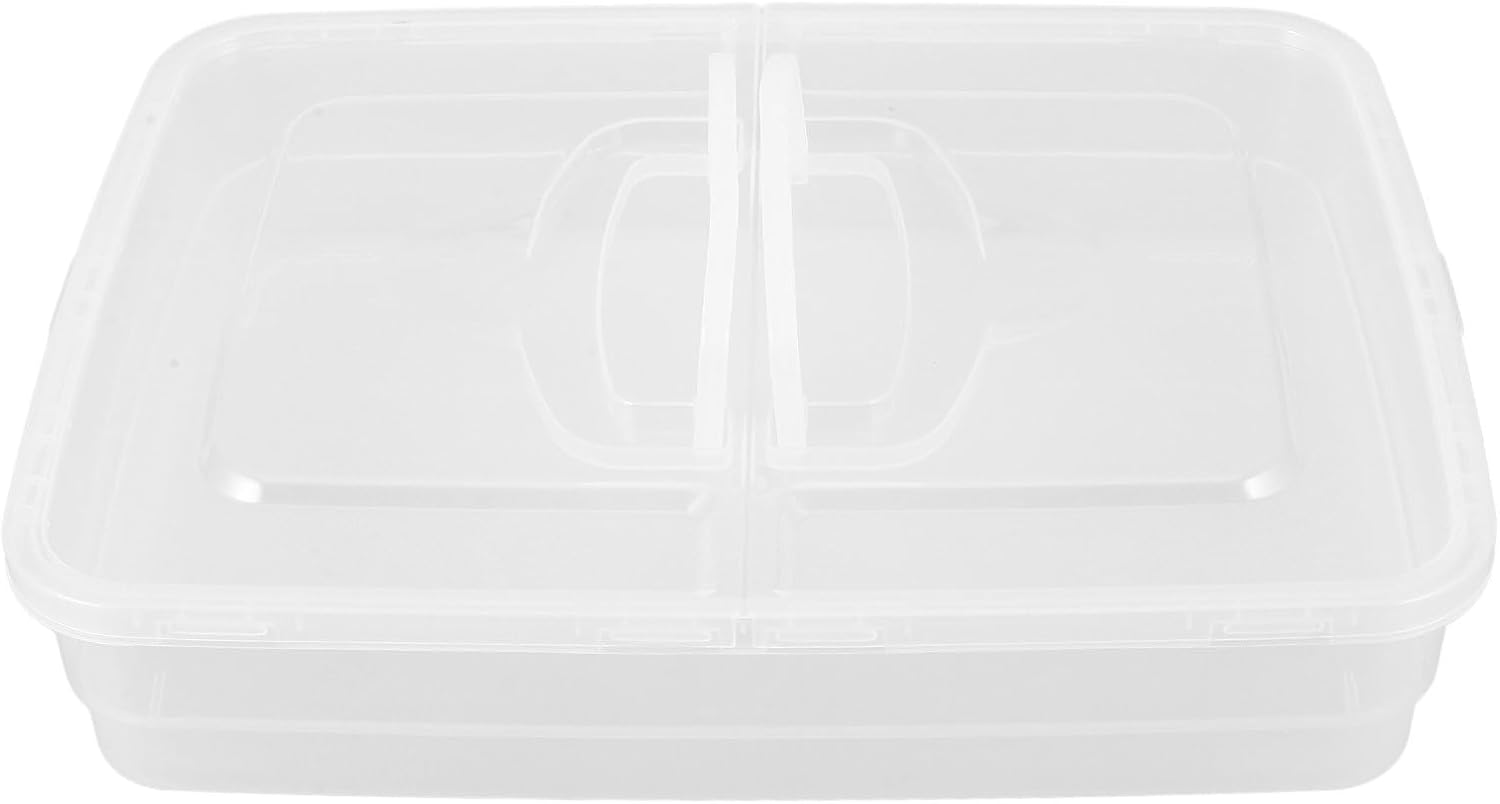 LABRIMP Pizza Dough Storage Box with Lid and Handle Plastic Dough Proofing Container for Professional and Home Kitchen Convenient Stackable Bread Proofing Tray
