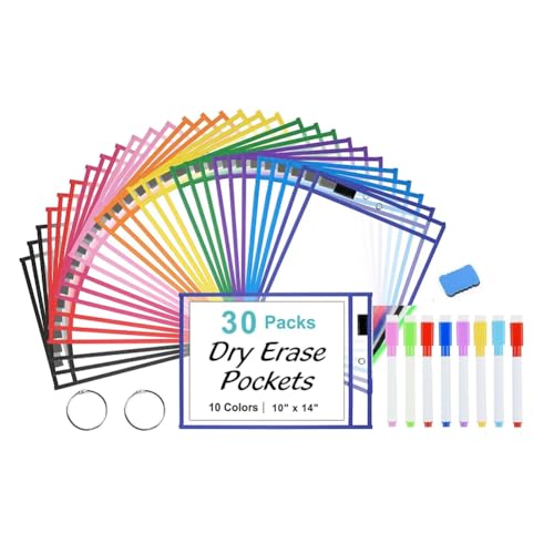 Svplcxeyp 10�F�̃o���G�[�V�����̍ė��p�\�ȃv���X�`�b�N�X���[�u�A30�p�b�N�̃h���C�C���[�Y�|�P�b�g�A2�̃����O�t���A�T�C�Y��10x14�C���`�̃I�[�o�[�T�C�Y�ł��B