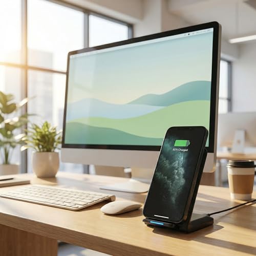 Image of 2 Pack Fast Wireless Charger, 15W Max Wireless Charging Pad, Ultra Slim Charging Station for iPhone 17 /16 /15 /14 /13 /12 /11 Series, Samsung Galaxy S25 /S24 /S23 /S22 /S21 /S20, Note 20 /10