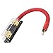 Audiotek Inline 200A ANL Fuse Holder with 1ft 0 Gauge Power Wire and O-Ring Gold Terminal to Protect Car Audio Amplifier from The Current (200A), Great for Car, Boat, RV, and Motorcycle