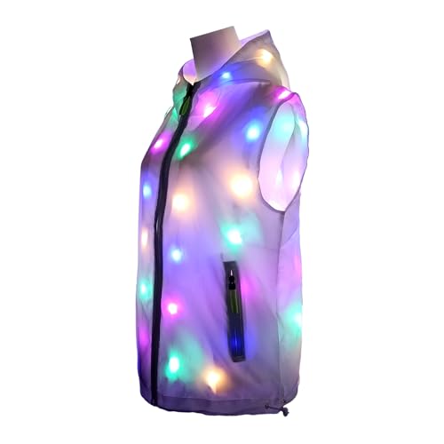 chivalrous Unisex LED Lights Sparkle Vest M