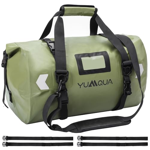 YUMQUA Waterproof Duffel Bag Large Dry Bags for Outdoor Motorcycle Boating