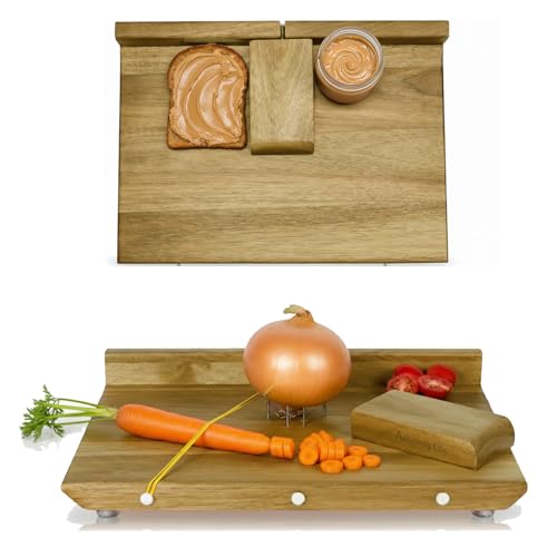 Adaptive Cutting Board One Handed – Wooden Cutting Board with