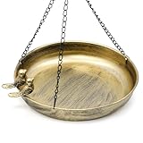 Spetsbst Vogeltränke Hängend, Vogeltränke Metall Vogelfutterspender Winterfest, Vogelbad Hängend Balkon Vogelfutterhaus zum Aufhängen