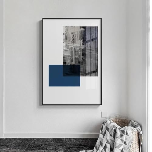 Lienzo abstracto de construcción de 50x70cm sin marco para salones modernos 2