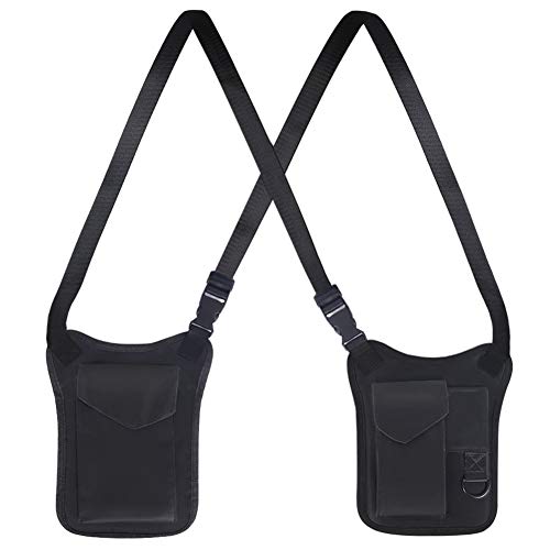 QEES Sac à Bandoulière Anti-vol Sac De Sécurité Sac à Dissimulé
