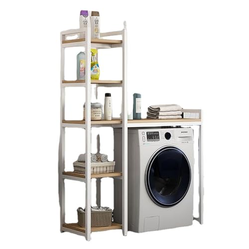Meuble de rangement multicouche pour désencombrer le dessus du lave-linge