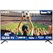 CHiQ L40QM10K 40 Inch Smart TV, Full HD QLED PRO Display, DCI-P3 90% Wide Colour, HDR10, ROKU TV OS, Works with Alexa, DVB-T/T2, Dolby Audio, 2x HDMI, USB, Frameless Design
