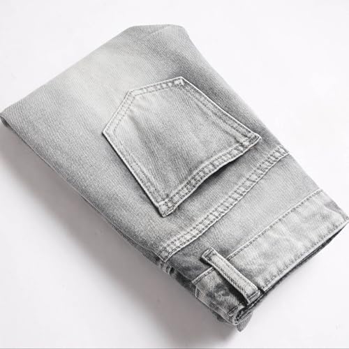 Jean délavé pour garçons pantalon long extensible de printemps - 7