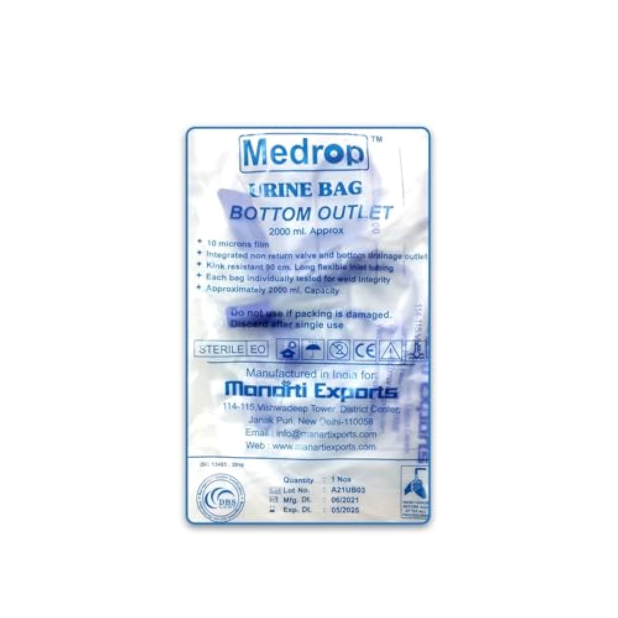 Medrop Urine Bag, Pack of 12