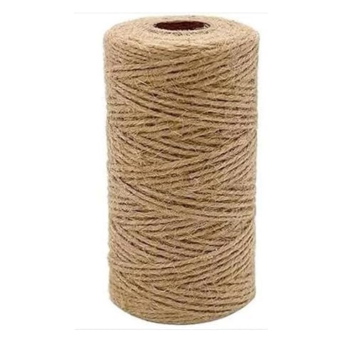 NorthPada 1/6 in (4mm) X 164 Ft (50meter) Natural Sisal Hemp Rope Heavy Duty Thick Twine for Cat Scratcher Post Tree, Garden, Binding, Crafts Packing Material Cover