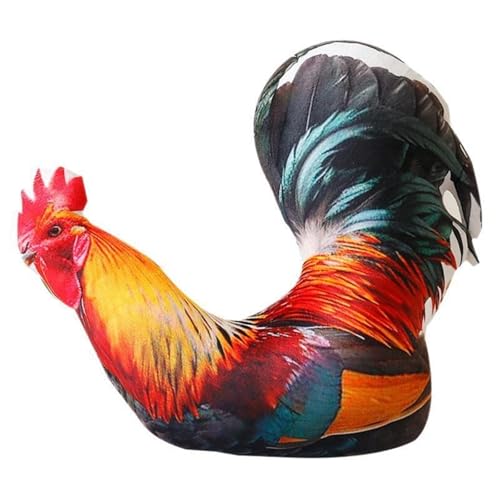 KUKUShining Peluche De Pollo, Gallo Gallina Faisán Peluches Juguete Suave Almohada para Decoración del Hogar Dormitorio Y Oficina(Rooster)