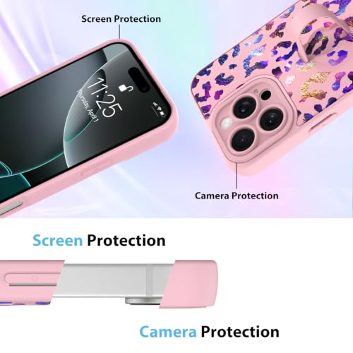 KANGHAR Compatible with iPhone 16 pro max Case Iridescent Leopard -Pink by KANGHAR - Used condition - Image 5