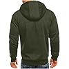 Mens Zipped Hoodie Fleece Pullover Hooded Sweatshirt Long Sleeve Jackets Lightweight Sportwear #5