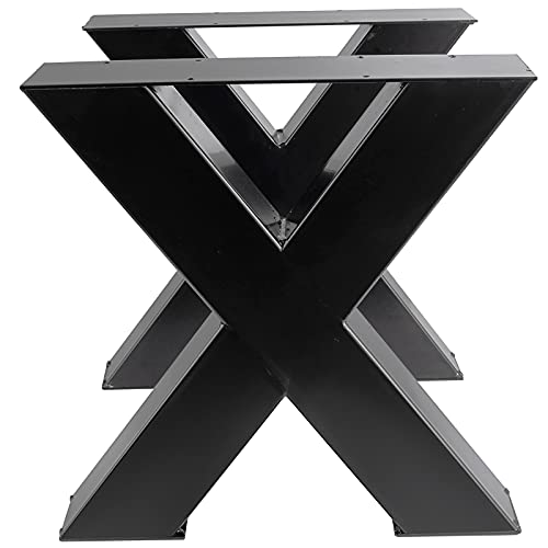 Shzond 2Pcs Table Legs,15.7" H X 15.7" W Dining Table Legs,X Shape Metal Legs For Diy Coffee Tables,Side Tables,Tv Stands And End Tables #TOP3