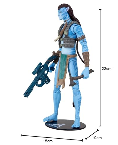 BANDAI - Disney Avatar - Figurine McFarlane 17cm - Jake Sully - Figurine Officielle Issue du Film Avatar 2 réalisé par James Cameron - TM16307