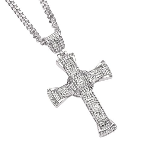 Angelcrab Jewelry Mens Hip Hop Iced Out 