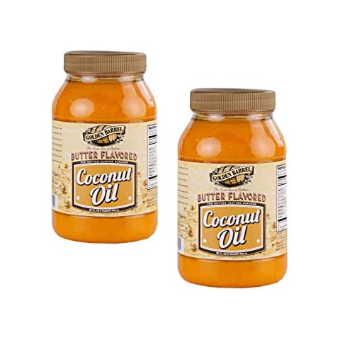 Golden Barrel Butter Flavored Coconut Oil (32 oz.) 2 Pack Cover