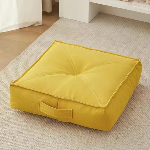 Cojín de asiento extra grueso 100% algodón para silla de ruedas de oficina, coche, almohadilla de refuerzo cómoda para personas mayores y recuperación postoperatoria, 60 x 60 x 15 cm, ayuda a la