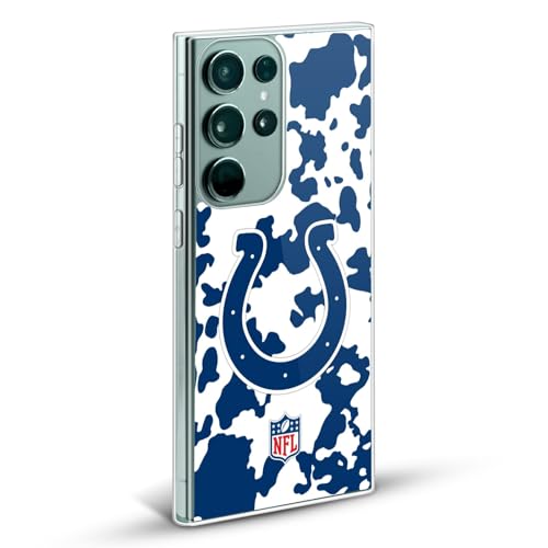 Coque NFL Indianapolis Colts pour Galaxy S24 Ultra, design vache compatible MagSafe