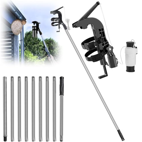 Perche TéLescopique PulvéRisateur,Adaptateur De Support De PulvéRisateur,Rallonge Pulverisateur Pour Traitement Des Nids De GuêPes Et Frelons Distance Perche Professionnelle Pour PulvéRisation Efficac