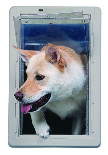 Ideal Pet Products Designer Series Ruff Weather Alarm Alert Pet Door , X-Large 9.75" X 17" Flap Size #TOP2
