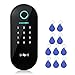 Door Access Control System Waterproof 13.56Mhz IC Card Fingerprint Password Door Entry Keypad for Home Office, Security Access Controller