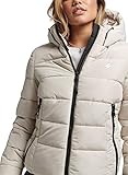 Capucha Bungee-Cord Superdry Chaqueta de invierno para mujer con capucha Spirit Sports, Pelican, S