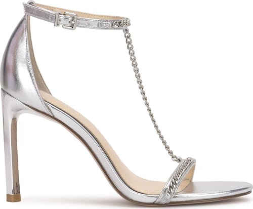 Image of Jessica Simpson Women's Qiven T-Strap High Heel Sandal with Chain Detail