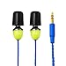 ISOtunes Wired Earplug Headphones, 29 NRR, IPX5 Waterproof, OSHA Compliant Noise Isolating Earbuds, Listen Only