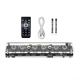 Nixie - Base di supporto per tubi IN-8 Advanced Edition con telecomando indicatore del colon e illuminazione ambientale a LED