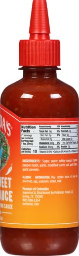 Image of Melinda's Thai Sweet Chili - Sweet and Mild Asian Chili Sauce Made with Whole Fresh Ingredients - Gourmet Hot & Dipping Sauce - Keto Friendly - 12oz, 2 Pack