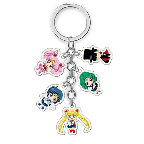Sailor moon keychain anime keychain sailor moon accessories for h…
