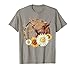 Highland Cow with Sunflower Daisies Butterflies Farm Western T-Shirt