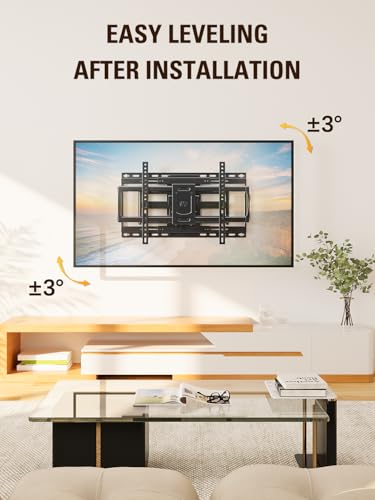 Image of Mounting Dream Sliding TV Wall Mount for 42-86 inch TVs, Full Motion Articulating Dual Arms, Easy TV Centering, Max VESA 600x400mm, 132 lbs, MD2198