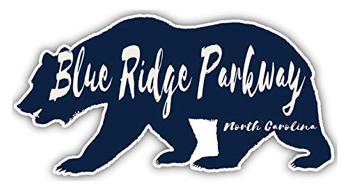 Blue Ridge Parkway North Carolina Souvenir 3x1.5-Inch Fridge Magnet Bear Design