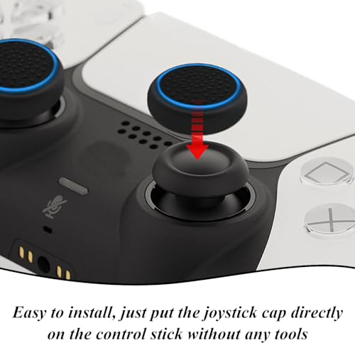 18 Capuchons De Culbuteur, Couvercle De Poignée De Pouce En Silicone, Couvercle De Remplacement De Console De Jeu, Manchon De Levier De Commande À La Mode Doux Et Résistant À L'Usure. – vue 6